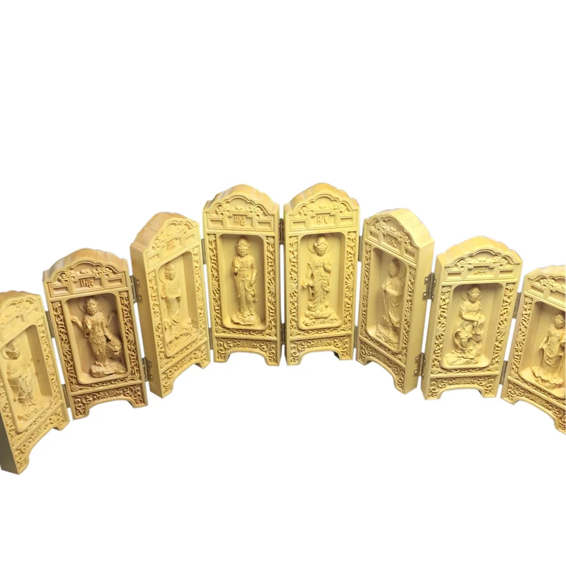 Хит продаж новые деревянные резинки с изображением Будды и Гуаньинь поделки для