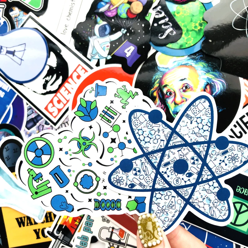 50 шт. Наука для химической лаборатории астронавт наклейки блокчейн код мозг