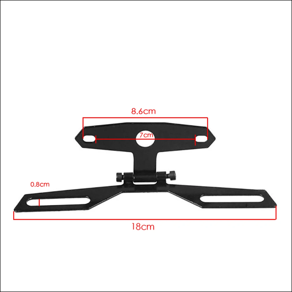 

Motorcycle Adjustable Folding License Plate Holder Tail Rear Light Mount Bracket for ATV Dirt Bike Motorcycle Sport Street Bikes