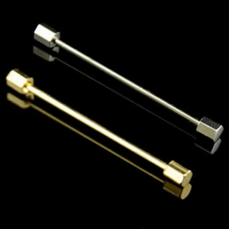 Мужские Зажимы для галстука Cindiry золотистая/Серебристая булавка из нержавеющей