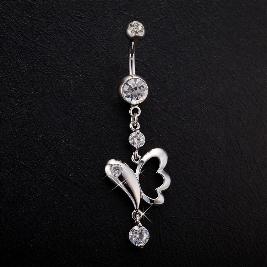 2017 Коктейльные Вечерние Бабочка пирсинг ювелирные изделия кольцо для пирсинга