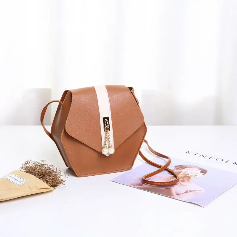 Новинка 2019 модные женские сумки через плечо из искусственной кожи однотонные