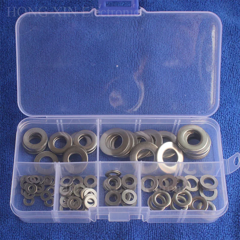 Плоская шайба из нержавеющей стали 105 шт./компл. M3 M4 M5 M6 M8 M10 304|steel flat washer|plain washerflat