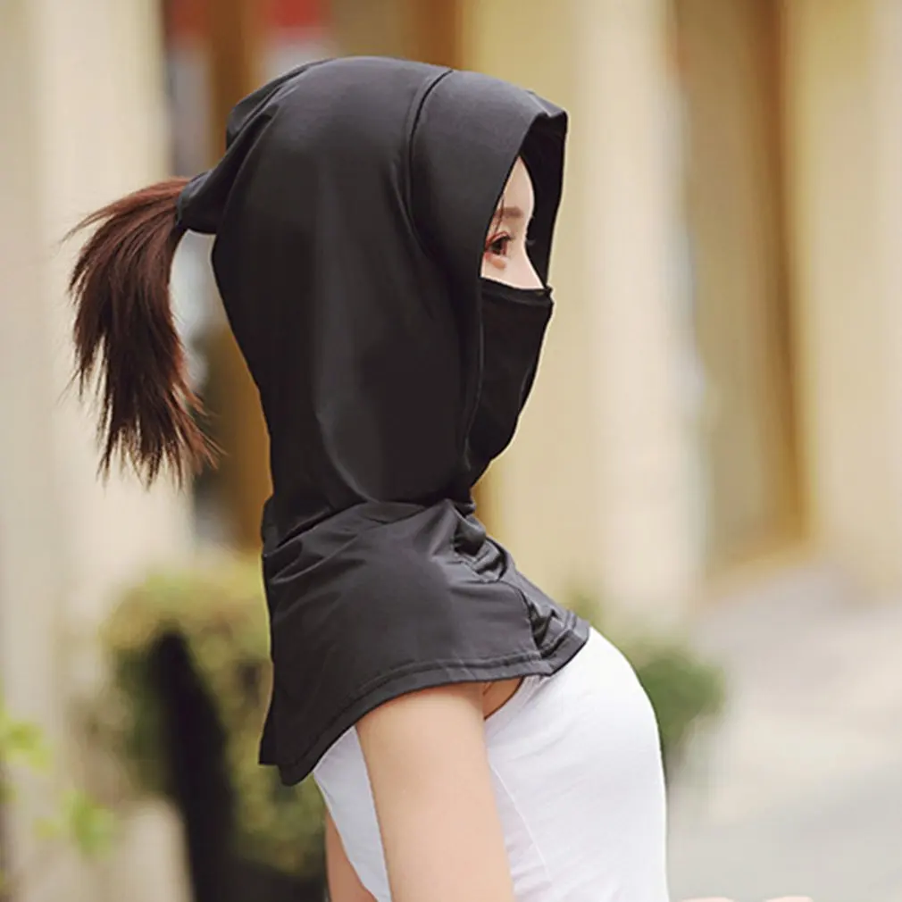 Уличная маска для верховой езды Летняя женская сетчатая дышащая солнцезащитная