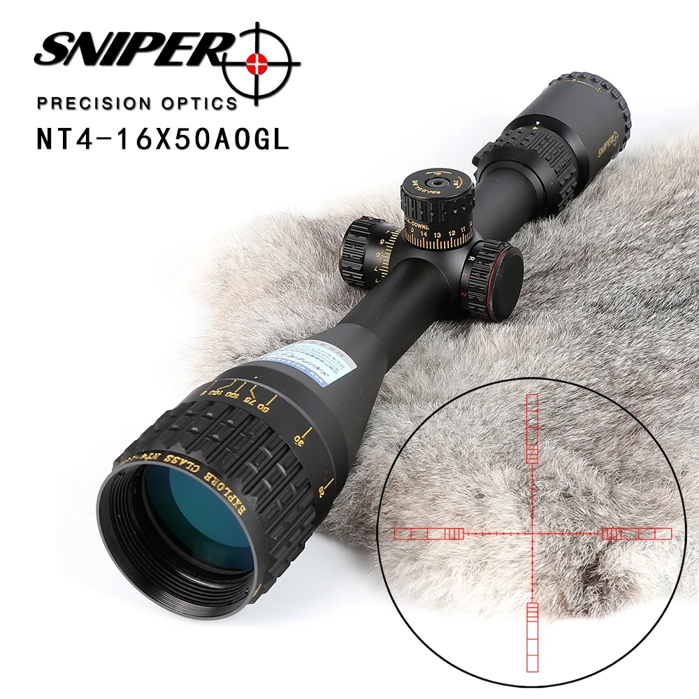 Снайпер NT 4 16X50 AOGL охотничьи прицелы тактический оптический прицел