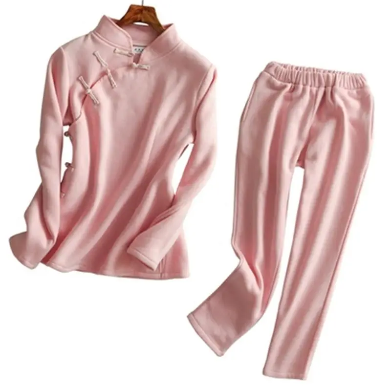 

Модный костюм, женский осенний новый высококачественный повседневный костюм с толстовкой, Женский костюм в китайском стиле, Женский компле...