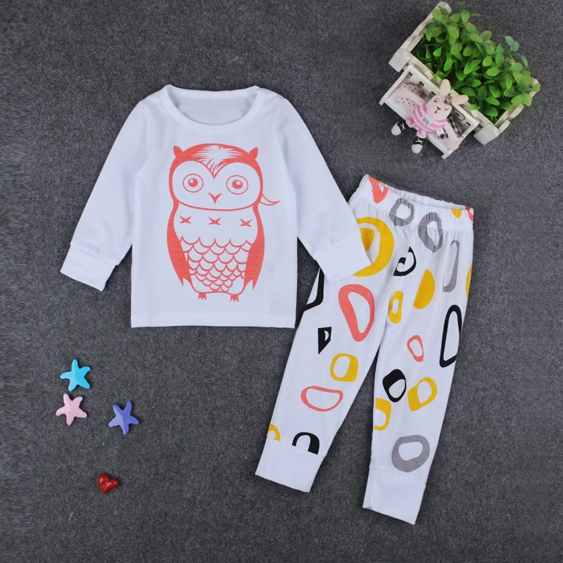 Новинка 2018 комплект одежды для маленьких девочек футболка с длинным рукавом +