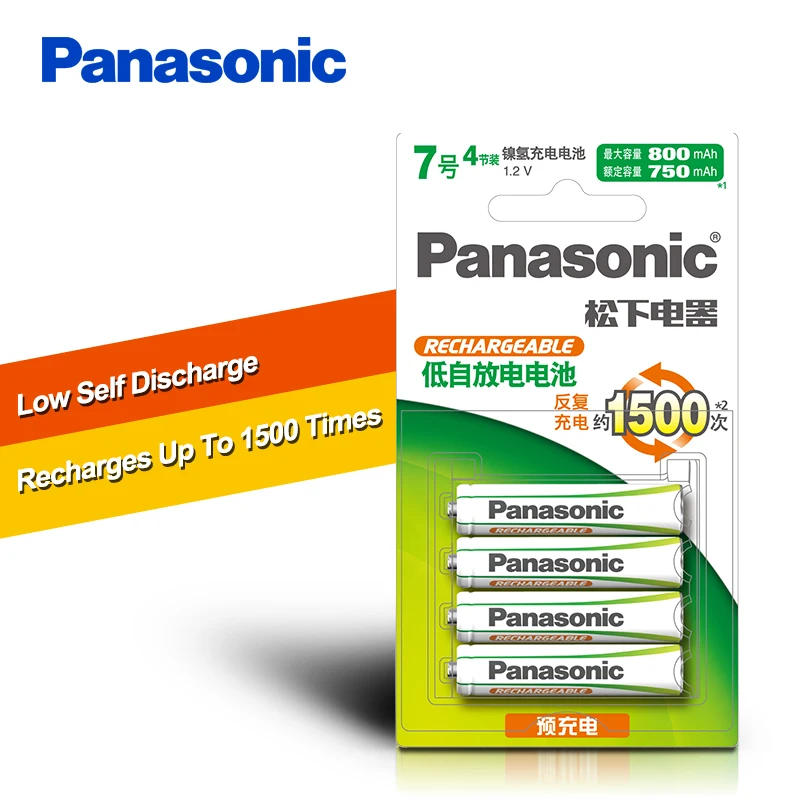 Аккумуляторная батарея Panasonic 4 шт./упак. AAA Ni MH 1 2 в предварительно заряженные