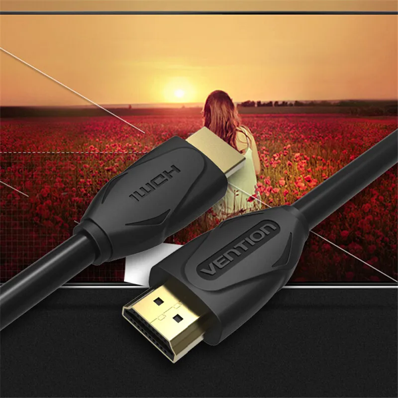 Высокоскоростной кабель Vention HDMI позолоченный штекер 1 4 в м/2 м/3 м/5 м 3D 1080P для