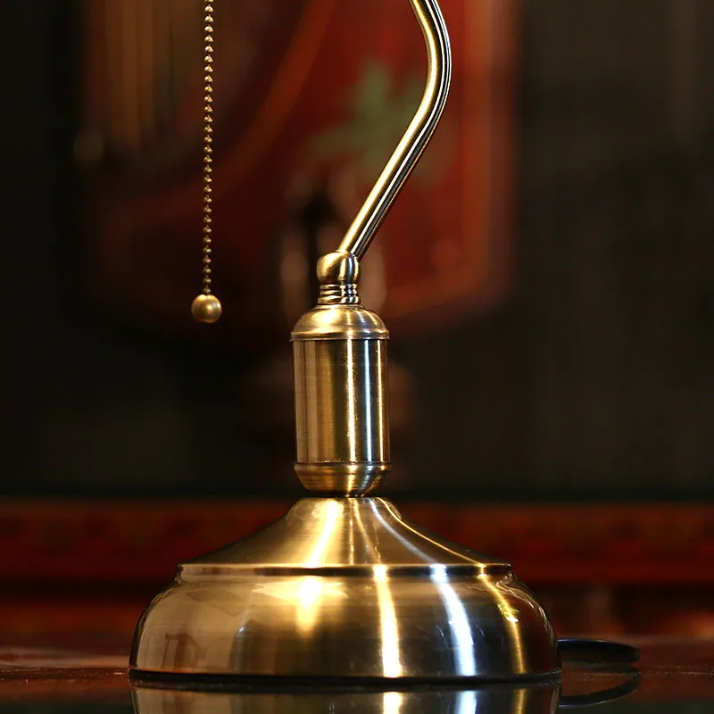 Настольные лампы со стеклянным абажуром регулируемый зажим светильники