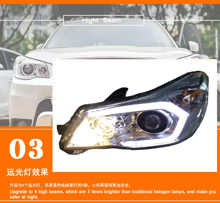 Добавить почтовые расходы для Subaru Forester фары 2013- светодиодный фары DRL H7 D2H Hid вариант Ангел глаз би ксенон луч