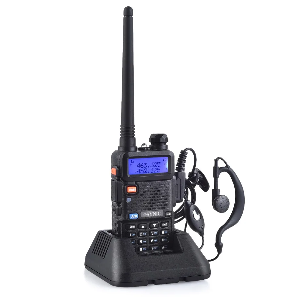 Neoteck UV-5R двухсторонняя рация двухдиапазонный UHF VHF радио приемопередатчик с Портативная рация с наушниками 128 каналов Светодиодный