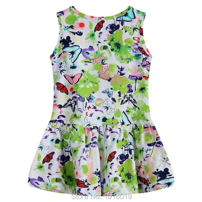 Новинка 2018 качественное Брендовое платье из 100% хлопка для маленьких девочек