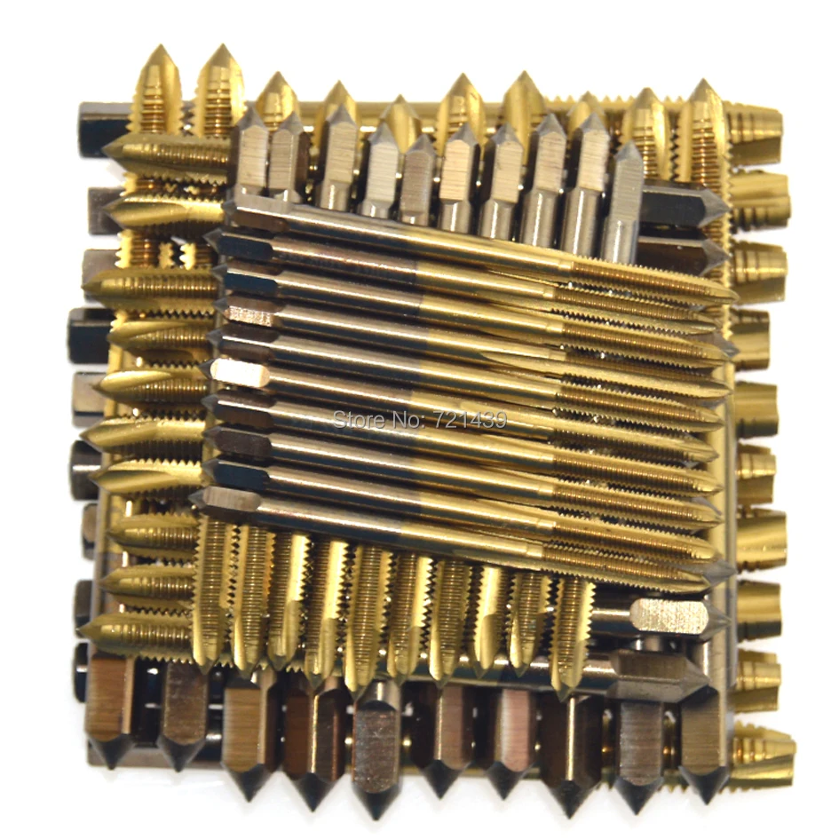 10 шт. HSS титановый станок резьба для ручного касания метрические заглушки метчики