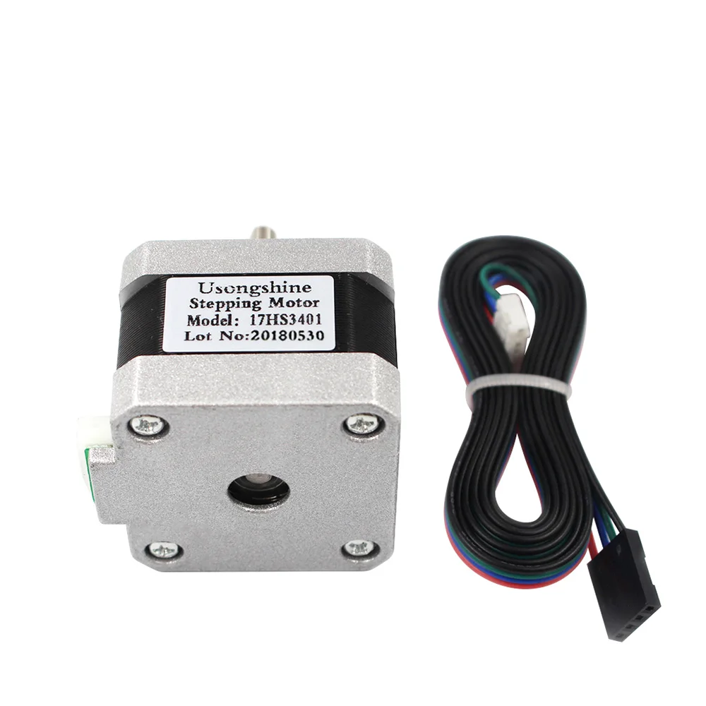 3pcs. Nema17 motor17HS3401 с 4мя фазами, Nema 17(Национальная ассоциация владельцев электротехнических предприятий) шаговый двигатель 42 двигатель 42bygh 1.3A, сертификация CE, ROSH, ISO для станков с ЧПУ лазерной и 3D принтер