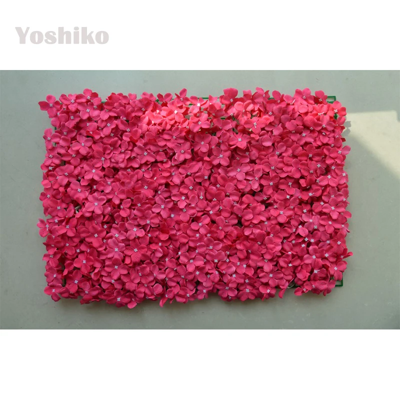 

60X40CM Artificial Silk Rose Flower Wall Wedding Christmas Decoration Decorative Silk Hydrangea Wedding Decoration Backdrop