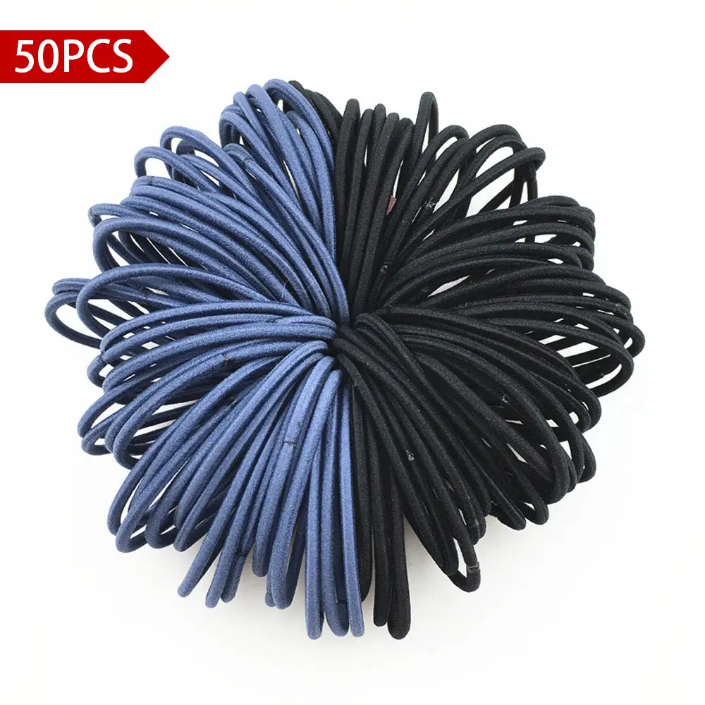 9-50PCS 50 шт./лот модная эластичная, для волос резинки Для женщин девочек резинки для волос милый лента для прически «конский хвост» Аксессуары для волос - Цвет: 9-50PCS