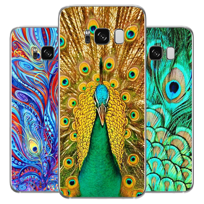 DREAMFOX N173 Павлин Мягкий силиконовый чехол из ТПУ для samsung Galaxy Note S 3 4 5 6 7 8 9 Edge Plus Grand
