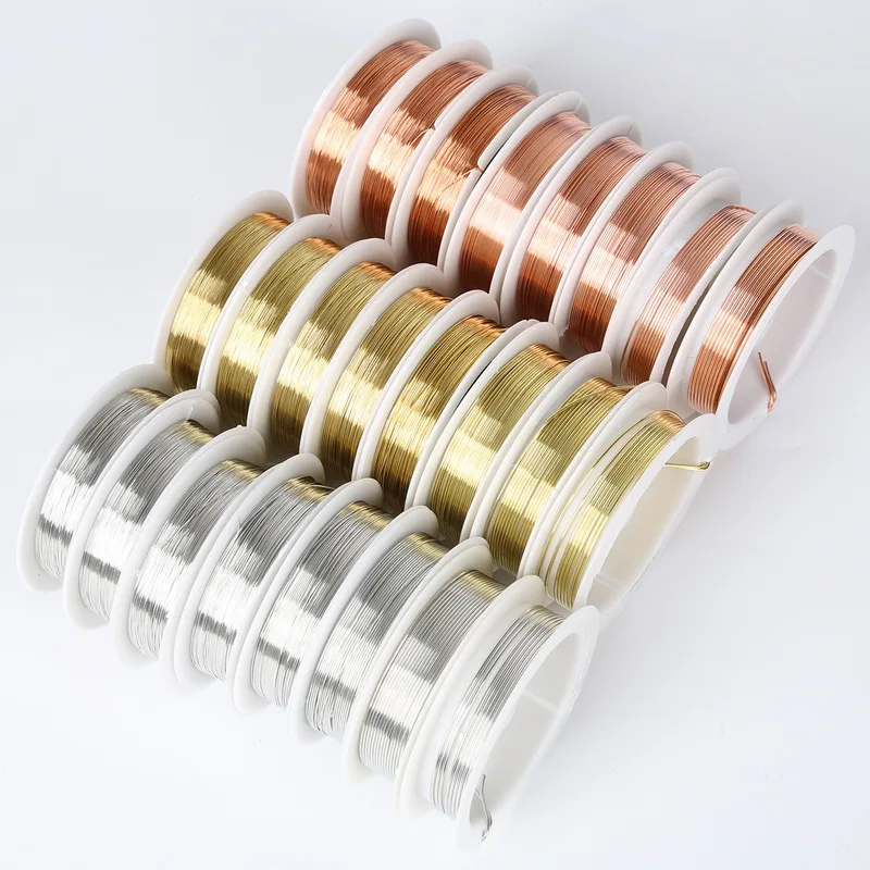 DIY Медный провод для бисера браслет Цепочки и ожерелья ювелирных изделий цвет