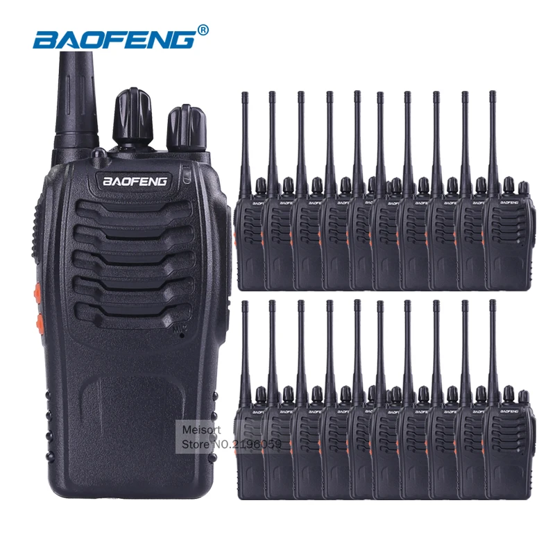 20 штук оригинальные baofeng 888 S радиолюбителей портативная рация двухстороннее Радио BF-888S uhf 400-470 мГц