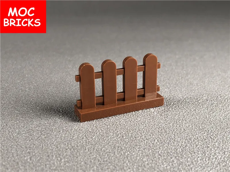 20 шт./лот дом 1X4X2 белый коричневый забор подходит для 33303 новый развивающий