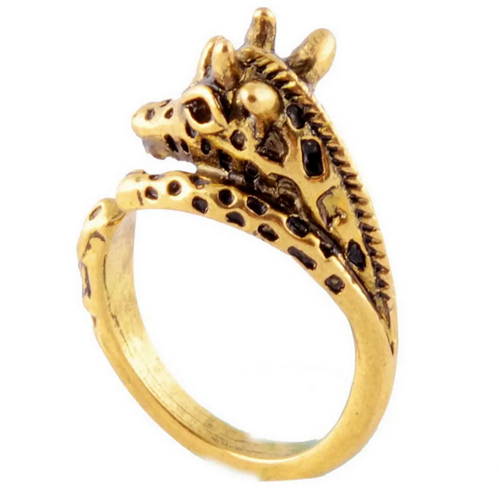 Хит продаж кольцо в виде животного с золотым уплотнением оптовая продажа