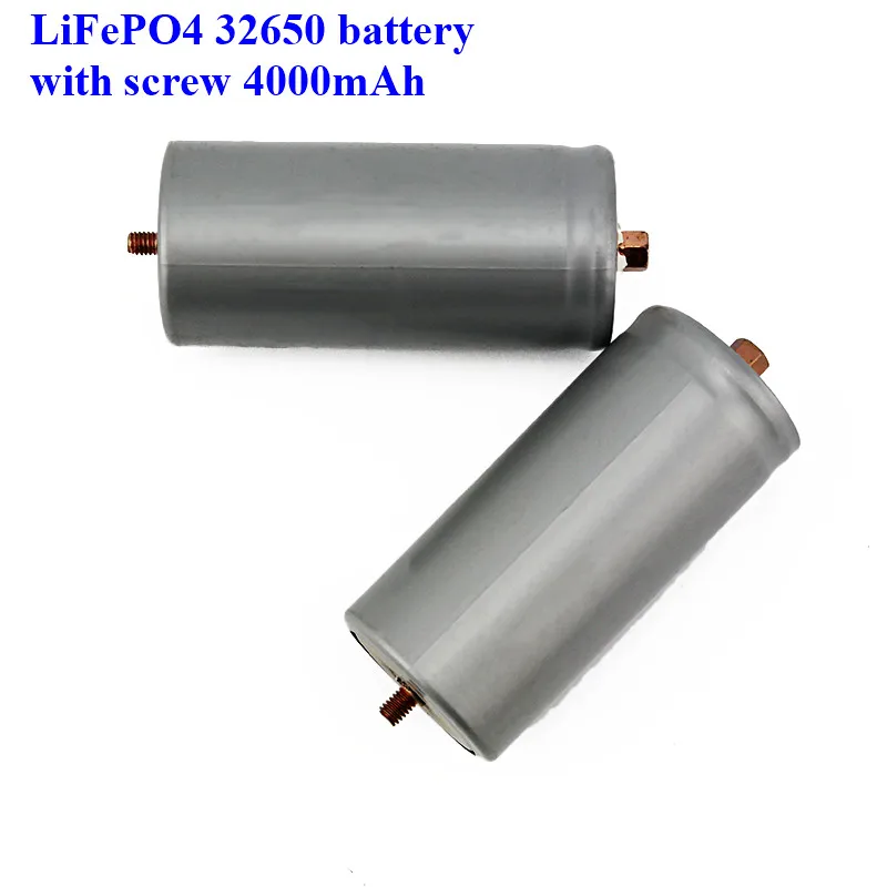 2 шт много винтов LiFePO4 батарея 32650 4000mAh перезаряжаемая литий ионная для