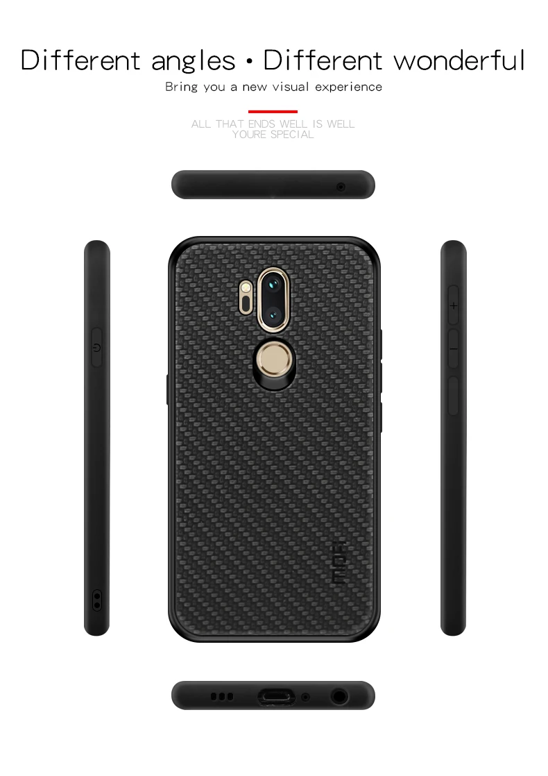 Чехол серии MOFi Honors для LG G7, дизайн с оплеткой, ТПУ, мягкий ПК, жесткий защитный чехол для телефона, чехол для LG G7, тканевый чехол
