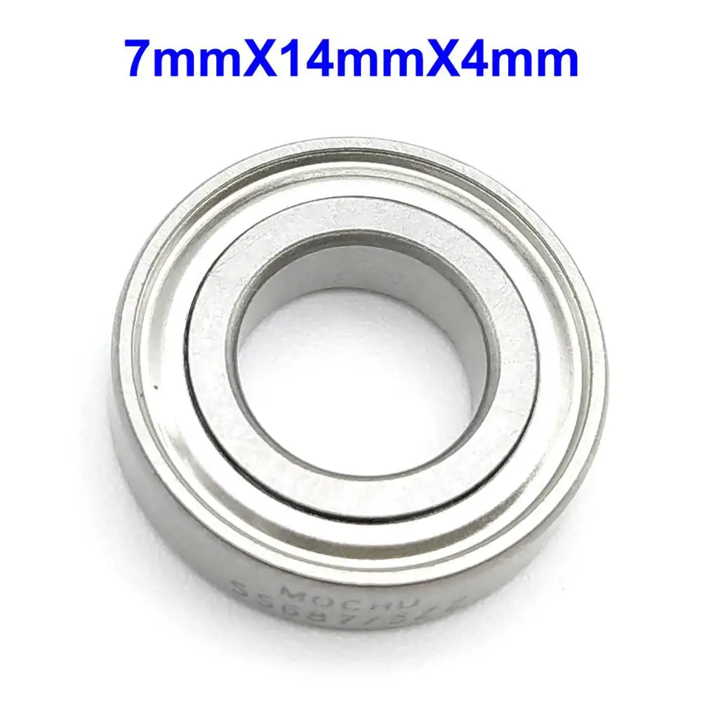 SS687-4ZZ 7X14X4 1 шт. подшипник SS687ZZ SS618/7-2Z SS687/4ZZ 687 7X14X4 7X14X3,5 7X14X5 MOCHU SUS440C Нержавеющая сталь подшипники защита от коррозии - Color: SS687-4ZZ 7X14X4