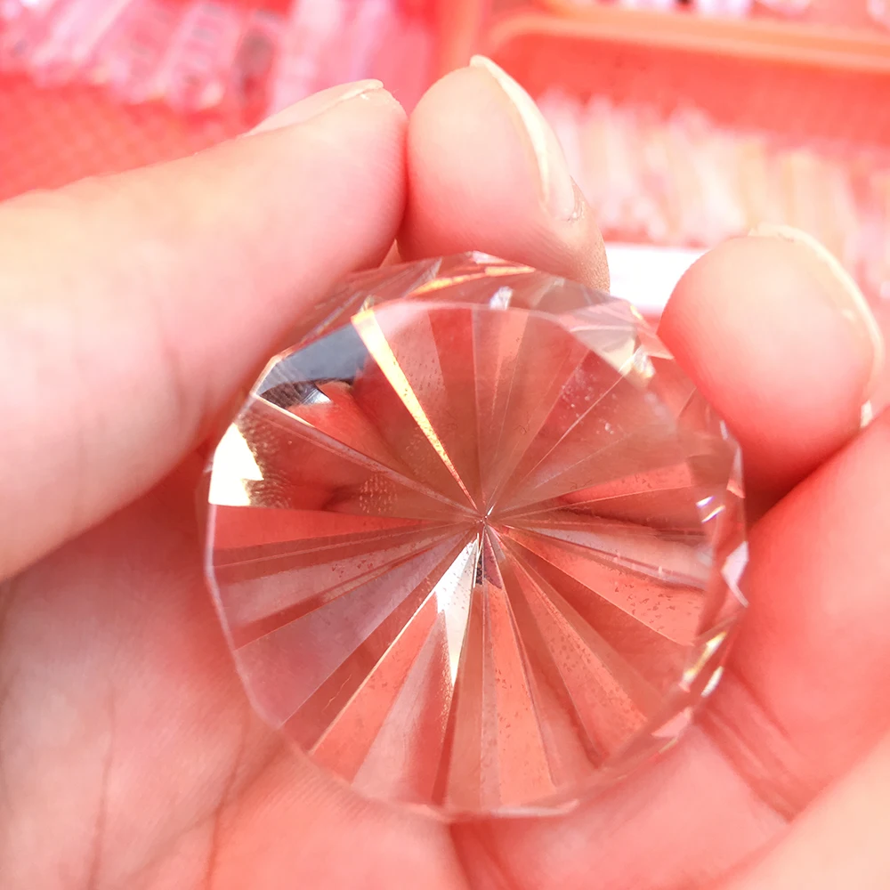 

DS Natural Clear Quartz 12 Sided Crystal Diamond Vogel Style Wand Point Inspired Spiritual Reiki Healing Crystal Home Decoration