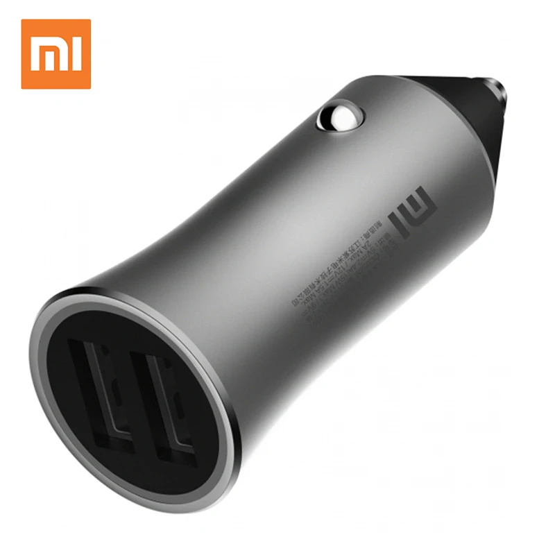 Xiaomi mi быстрое автомобильное Зарядное устройство 18 Вт с 2 портами(стандарт тестирования производительности зарядного устройства Qualcomm быстрая автомобиля Зарядное устройство unuversal для спортивной камеры Xiao mi samsung смартфона 5В/2.4A Зарядное устройство