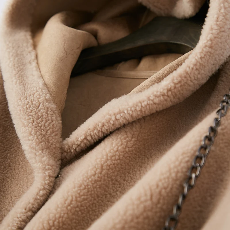 Куртка женская из натуральной овечьей шерсти зимняя 2019 | Женская одежда