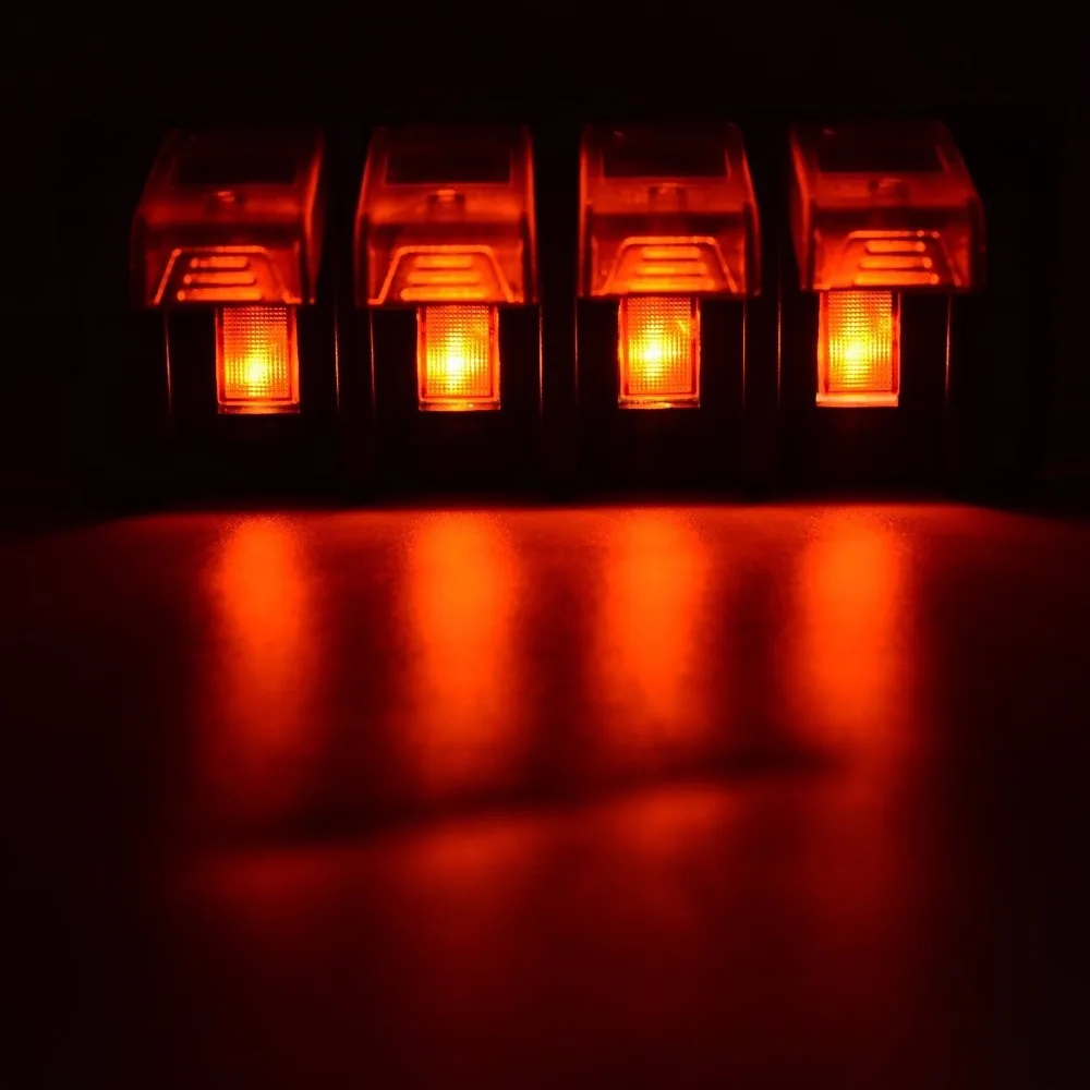 1 шт. 4 банды 12 В переключатель панель Dual USB зарядное устройство прикуриватель вольтметр автомобиля Лодка Круглый Рокер автоматический выключатель