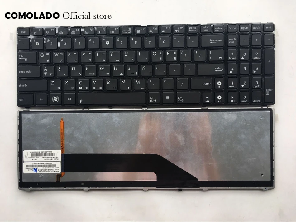 KR Корейская клавиатура для Asus K50 (K50AB K50AF K50C K50IJ K50IN K50ID) P50 K60 K61 K62 K70 K70IJ F90 X5D с