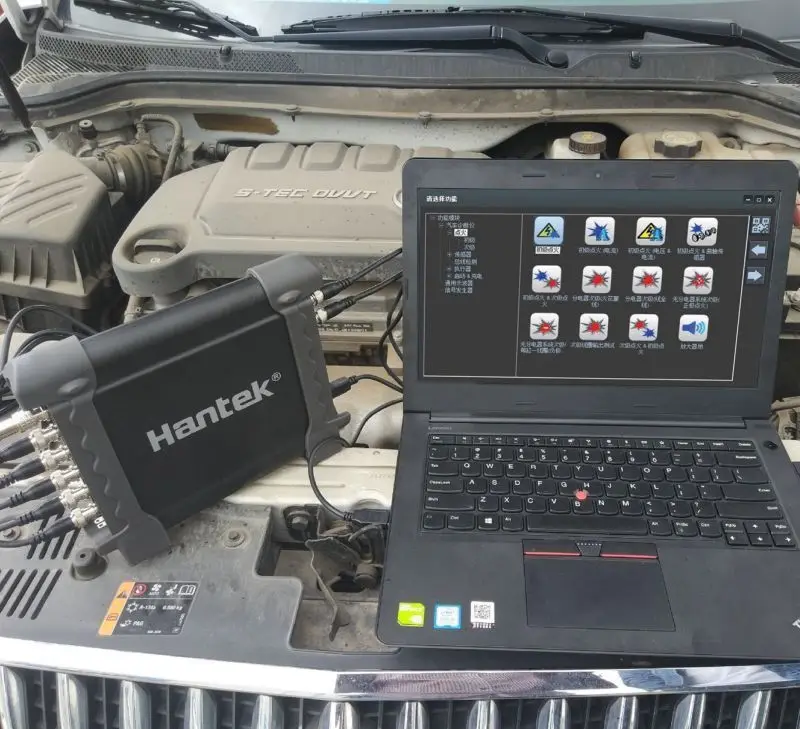 Hantek Осциллограф цифровой Osciloscopio CC65+ 1008C автомобильный портативный генератор USB 2 канала мультиметр осциллограф