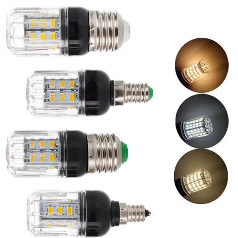 Светодиодная лампа 5730 SMD 110 В 220 постоянного тока 12 24 в E27 E14 E12 E26 27