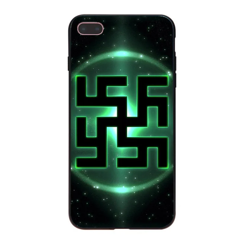 Роскошный Гибридный чехол для телефона MaiYaCa славянский символ Коловрат iPhone 8 7 6 6S