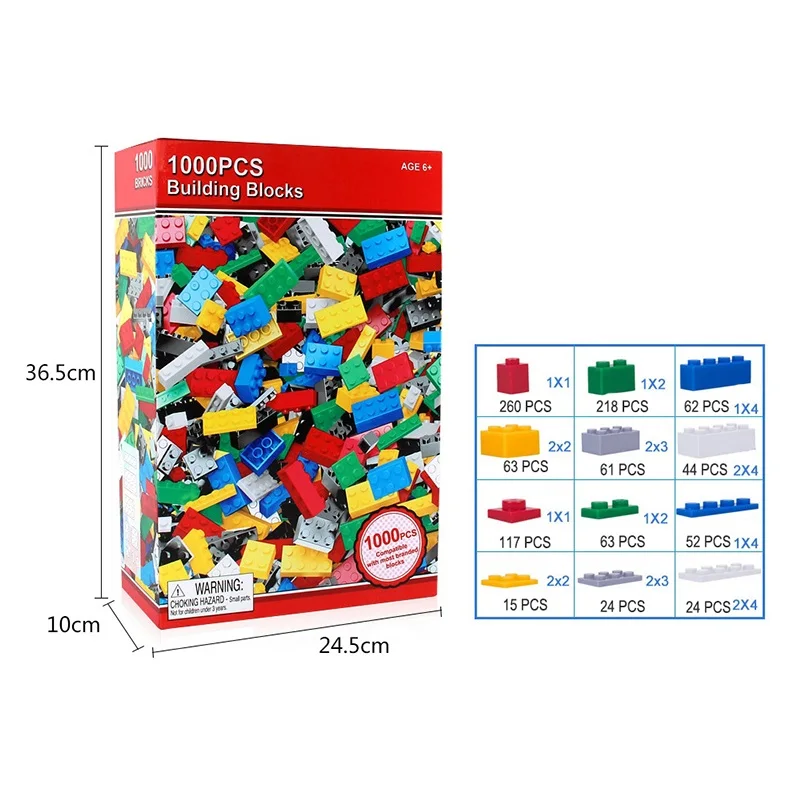 1000PCS-Style D 500-1000 шт Строительные блоки DIY креативные строительные кирпичики город Блоки строительные игрушки Brinquedos игрушки для детей подарок - Цвет: 1000PCS-Style D