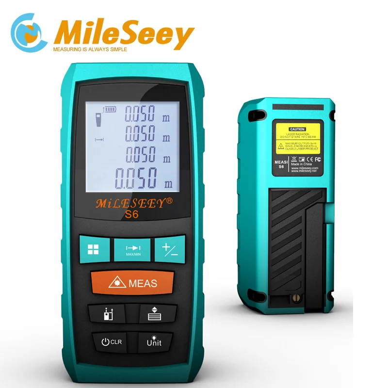 Лазерный дальномер Mileseey S6 измерительный инструмент 100 м лазерный диастометр