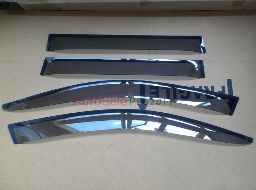 Для Porsche Cayenne 2011 2012 2013 клей 4 двери, окна козырек Vent Оттенки Солнце Дождь гвардии 4 шт