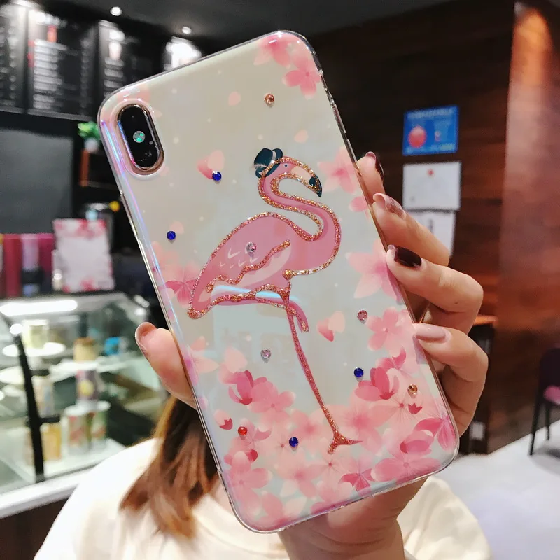 Роскошный блестящий чехол со стразами для iPhone XS MAX XR 6 6s 7 8 Plus X чехлы с изображением