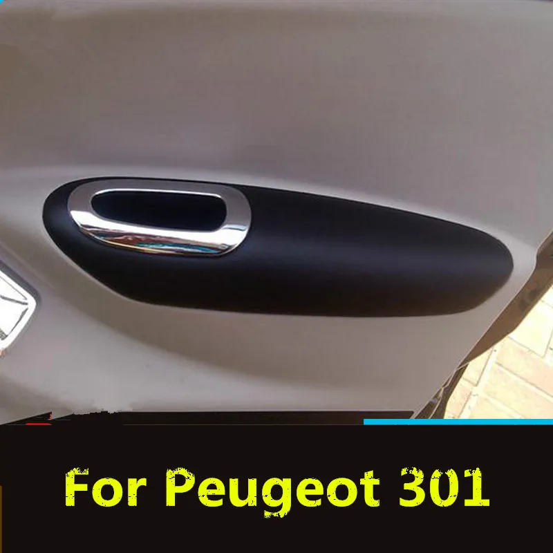 Микрофибра кожа дверь подлокотник Крышка для Peugeot 301 Citroen Elysee AB183|Лепнина