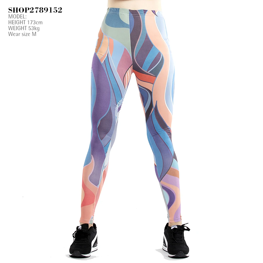 Высокие продажи Милая девушка Фитнес Горячая Новая Мода брюки Женские Леггинсы