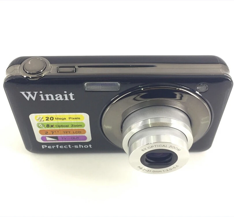 Winait 20Mp 8x оптический зум Цифровая камера мини HD 1280*720 2 7 &quotTFT ЖК дисплей