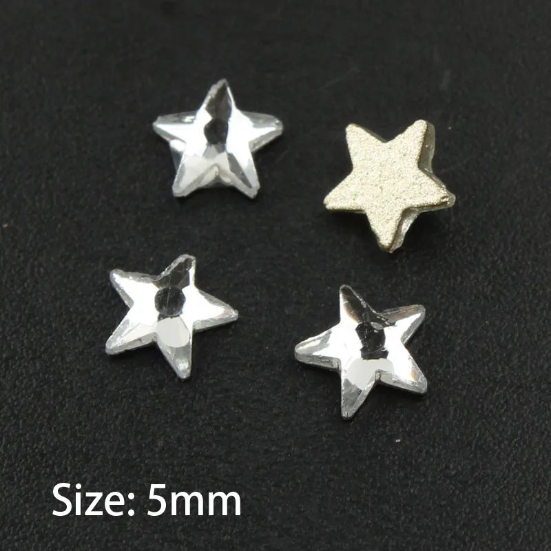 Star 5mm Горячая Распродажа украшение для ногтей ювелирное изделие на ногти стразы кристаллы дизайн ногтей искусство стразы 34 стили Необычные хрустальные камни 30/100 шт для 3D нейл-арта украшения - Цвет: Star 5mm