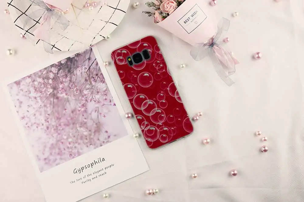 Чехол для телефона с рисунком Samsung Galaxy S8 S9 S10 S20 S21 Plus Cover S10E S7 Edge Uitra bolle di sapone