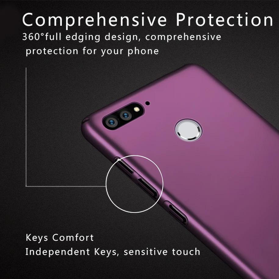 Чехол для Huawei Honor 7A Pro противоударный матовый чехол жесткий телефона из