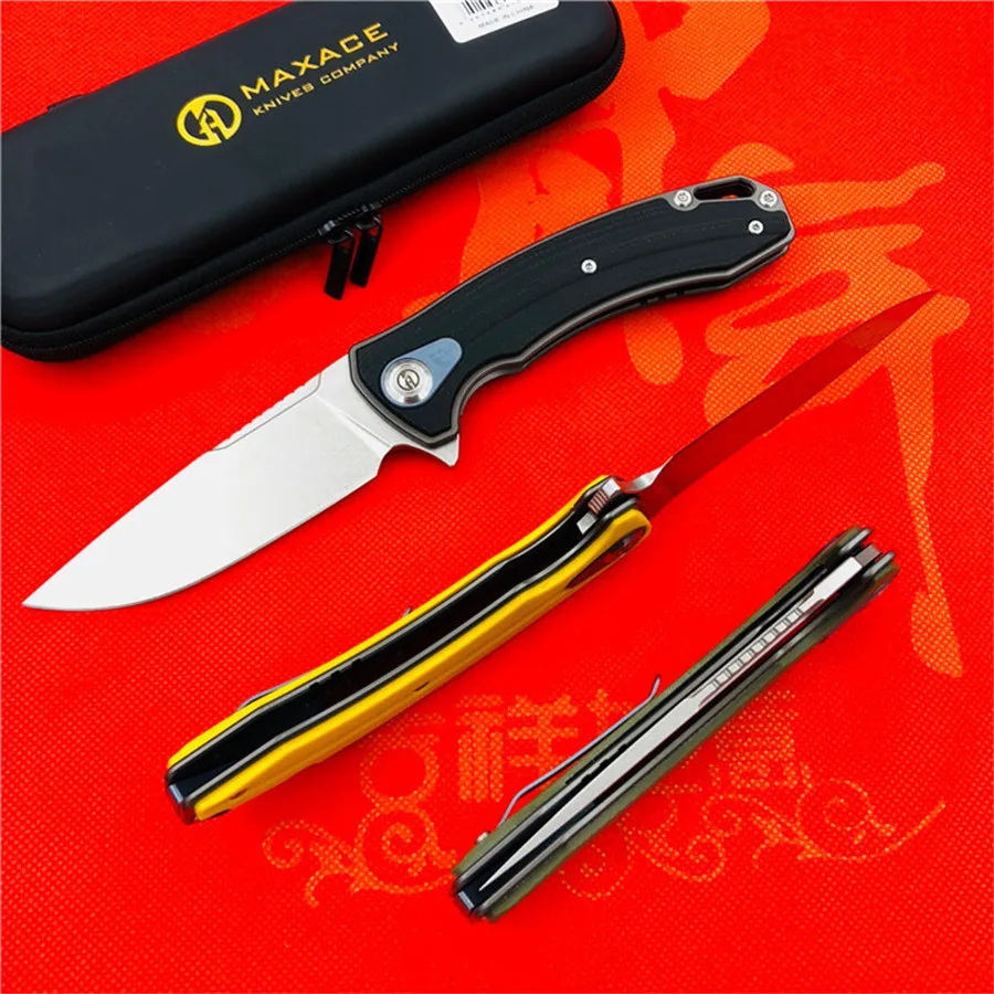 MAXACE баланс складной нож G10 Ручка M390 стальной промывочный маленький складной нож s Открытый Кемпинг рыболовные инструменты