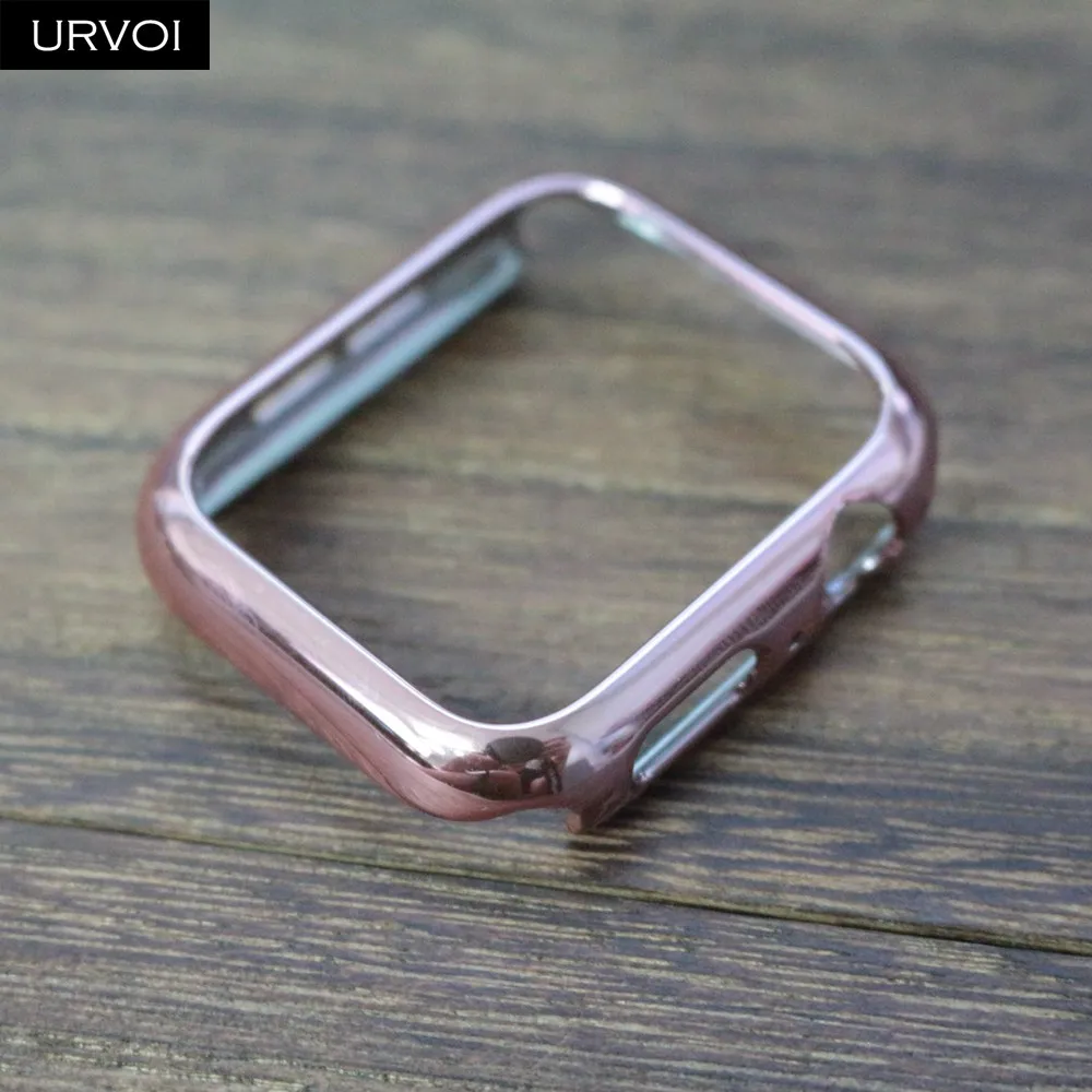 Чехол URVOI для apple watch series 6 SE 5 4 чехол iwatch с гальваническим покрытием Блестящий