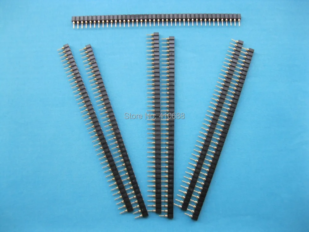 15 шт. позолоченные одинарные полосы 2 54 мм 1x40 40 контактов|header pin|stripping paintheader flanges |